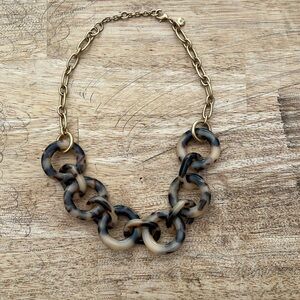 JCrew tortoise shell color necklace